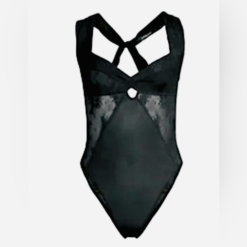 Free People Lace/Mesh Bodysuit